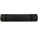 GymBeam libisemiskindel kahepoolne joogaja treeningmatt, 0,6 cm, must