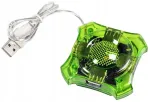 USB jagaja ESPERANZA, 4 pesa, USB 2.0, roheline