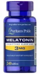 PURITANS PRIDE melatoniin toidulisand 3 mg, 240 tabletti
