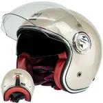 Mootorratta kiiver NOX Neo-Retro visiiriga, suurus M