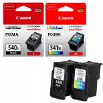 Canon PG540L must + CL541XL v&auml;rviline tindikomplekt, originaal