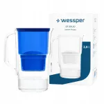 Veefiltri kann Wessper D1 SOLID 2,8 l, sinine, filtriga