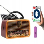 Retro stiilis k&ouml;&ouml;giraadio AM/FM/SW, Bluetooth, SD, TF, AUX, p&auml;ikese laadimine