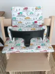 Valge puuvillane padjaosa Stokke Tripp Trapp 2in1 toolile