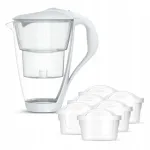 Klaasist kann DAFI CRYSTAL UNIMAX LED 2 l, valge, 6 filtriga