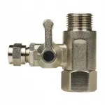 Vees &uuml;hendus Aqualogis Valve Tee 3/8 x 1/4