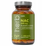 Toidulisand HERB NAC 600 mg 100 kapslit N-atset&uuml;&uuml;l L-ts&uuml;steiin