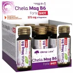 Magneesiumi ja B6-vitamiiniga jook Olimp Chela Mag B6 Forte Shot, apelsini maitsega, 9 x 25 ml