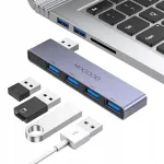 Hall USB jagaja 4 pesa USB 2.0/3.0 s&uuml;learvutile