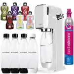 SodaStream Art White veegasiseade 4 pudeli ja kottidega