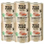 Koerte pate WILD FARM l&otilde;he ja kalaga, gluteenivaba, 6 x 800 g