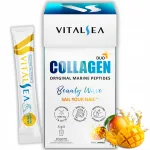 Kollageeni kalapulber biotiini, tsingi, raudrohuga VitalSea mango, 30 tk