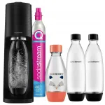 SodaStream TERRA mullitaja 2 x 1 l pudelit ja v&auml;ike 0,5 l Badger pudel