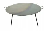 Fire wok-pann 55 cm, paks teras, 3 restiga