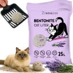 Kassiliiv BENTONITE, 25 l, lavendli l&otilde;hnaga, moodustub klompe, tolmuvaba, loomulik
