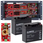 Toitekomplekt 16 PoE kaamerale, 2 akut, 12V inverter, 50W