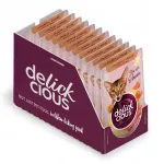 DELICKCIOUS kassitoit l&otilde;he ja juustu supis, 12 x 85 g