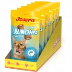 Josera Crunchies Salmon kr&otilde;mpsuvad kassisn&auml;ksid l&otilde;hega, 6 x 60 g