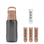 Joogipudel filtriga Dafi SOLID 0,5 l must 4 filtriga