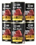 John Dog PURE BLACK konserveeritud koeratoit metssigaliha, 6 x 400 g