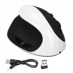 Traadita vertikaalne ergonoomiline USB hiir, 2,4G, 800/1200/1600 DPI