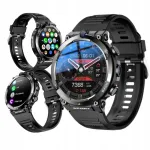 Nutikell GPS, must, AMOLED-ekraan, sportimiseks, naistele