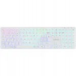 Traadita klaviatuur CANYON HKB-W11, RGB-taustvalgus, UK/US klahvistiku paigutus, valge