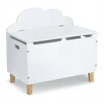 Puidust m&auml;nguasjakast pingiga CLOUD, valge, lastele