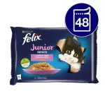 FELIX FANTASTIC Junior kassitoit eri maitsetega želees, 48 x 85 g
