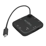 USB jaotur 3 pesaga ja kaardilugejaga, OTG, USB 2.0