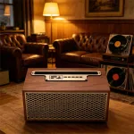 Kaasaskantav puidust Bluetooth k&otilde;lar FM/AM raadio, AUX ja SD-kaardi lugejaga, 1200 mAh
