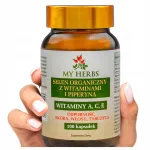 Toidulisand Organic Selenium Bio Herbs vitamiinidega A, C, E, piperiiniga, 100 kapslit