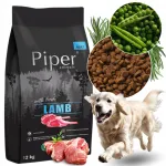Kuiv toidud koertele Piper lambalihaga, ilma kanata, 12 kg
