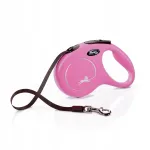 Jalutusrihm FLEXI Classic Tape S, roosa, 5 m