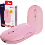 Juhtmevaba Bluetooth hiir, vaikne, laaditav, USB-C, roosa