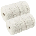 Puuvillased makrameeniidid, 3 mm, komplekt 2 x 200 g