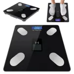 Vannitoa kaalud Bluetoothiga, 12 parameetrit, 180 kg, klaasist