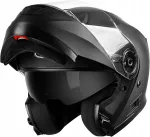Mootorratturi kiiver YEMA YM-926, S (54-55 cm), must, t&auml;iskate, UV-kaitsega