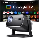 Projektor Aurzen Boom Mini 4K Google TV Nutikas WiFi k&otilde;lari ja HDR 300-ga