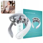 Kaela massager, 9 massaažifunktsiooniga elektrostimuleerivat otsikut, juhtmevaba