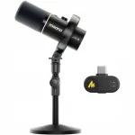 D&uuml;naamiline mikrofon MAONO PD200W, USB, XLR, traadita, m&uuml;rasummutus