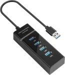 USB jagaja 4 porti, USB 3.0, 5 Gb/s kiirusega