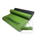 EasyFit kahekihiline jooga- ja treeningmatt, 6 mm, roheline-must, TPE+TC