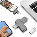 USB m&auml;lupulk 512 GB, metall, &uuml;hilduv iPhone, iPad, PC, Android, 4 &uuml;hendusega