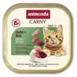 Animonda Carny Adult m&auml;rg kassitoit kanaliha ja hirvega, 85 g