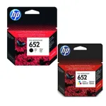 HP 652 tindikassett, 2-v&auml;rviline, DeskJet 3835, 2130, 3630, 3775 printeritele
