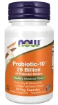 Probiootikumid NOW Foods 10 t&uuml;ve 25 miljardit, 50 kapslit