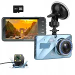 Auto FULL HD videoregistraator tahavaatekaameraga, Poola men&uuml;&uuml;, 32 Gb kaart