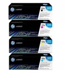4 tk HP 125A CB540A/CB541A/CB542A/CB543A toonerkassetid