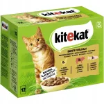 Kitekat m&auml;rg kassitoit erinevates kastmetes, 12 x 85 g